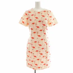ケイトスペード KATE SPADE flamingo Sheath Dress ワンピース ひざ丈 フラミンゴ柄 半袖 2 ピンク NJMU5145 /KH ■PNのサムネイル