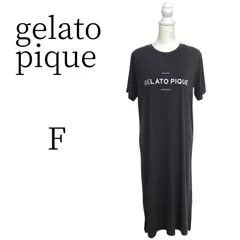gelato pique グレー ロング カットソーワンピース F