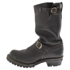 CHROME HEARTS (クロムハーツ) ×WESCO CUSTOM BOOTS ウエスコ ボス レザーエンジニアブーツ ブラック/シルバー 11Dのサムネイル