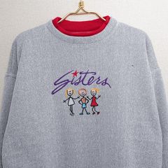 USA製 アメリカ製 スウェット トレーナー 裏起毛 刺繍 グレー XLサイズ 古着【UR-0627】