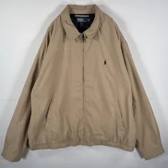 古着 90's～00's/90年代～00年代 ポロバイラルフローレン Polo by Ralph Lauren スウィングトップジャケット 大きめ 3XL TALL  ベージュ メンズ