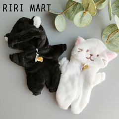 オビツ11　白猫or黒猫　着ぐるみ　ねんどろいどどーる　ふわふわ