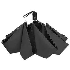 Color:ブラック(花柄) シシベラ 折りたたみ傘 199g 日傘 uvカット 100 遮光 折り畳み ワンタッチ自動開閉 丈夫 軽量 完全遮光 折りたたみ傘 晴雨兼用 日傘 レディース 子供用 スポーツ観戦用 ブラック(花柄)