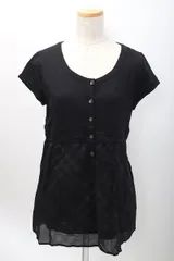 BURBERRY LONDONバーバリーロンドン シャドーチェック切替ヘンリーチュニックトップス【2】【LTSA56518】