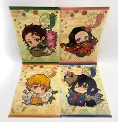 【まとめ売り】 鬼滅の刃 炭治郎 善逸 伊之助 禰豆子 かまぼこ隊 A4クリアファイル 誕生花ver. 4枚セット