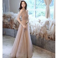 披露宴 花嫁 パーティードレス ブライズメイド ロングドレス お呼ばれ ドレス キラキラ 演奏会 二次会 結婚式ドレス かわいい お誕生日 パ