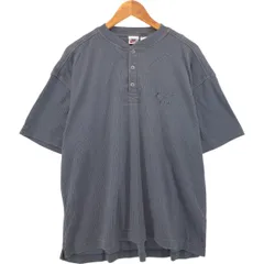 古着 90年代 ナイキ NIKE AIR ヘンリーネック ワンポイントロゴTシャツ インドネシア製 メンズL相当 ヴィンテージ/eaa563855