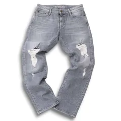 DENHAM デンハム 通年 MONROE★ ガールフレンド テーパード ストレッチ ダメージ デニム パンツ ジーンズ Sz.M レディース