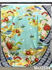 振袖 豪華 金彩 紋意匠 鳳凰 牡丹 大輪 身丈173cm パールトーン加工済 MO2594