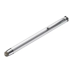 サンワサプライ 導電性ファイバー素材タッチペン 先端交換部品付属 シルバー PDA-PEN43SV （1点）
