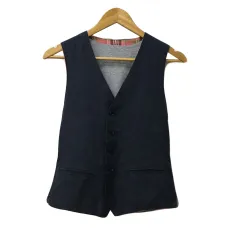 美品 スーツセレクト 3P スーツ リバーシブルベスト ネイビー