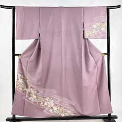 【極美品】訪問着 辻が花 正絹 縮緬 袷 紋付き 身丈168 裄72 深紫 楽天市場】辻が花（素材（生地・毛糸）ちりめん）（着物｜和服