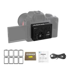 DF DIGITALFOTO カメラファン カメラ冷却システム 半導体 12-30℃自動温度制御システム 3500ml 大容量電池 カメラファン 静音ファン