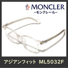 新品未使用　モンクレール　MONCLER　めがね　メガネ　眼鏡　フレーム　アイウェア　ML5032F　クリア　透明　ウェリントン　ボストン　ユニセックス　男女兼用　アジアンフィット　高級ブランド