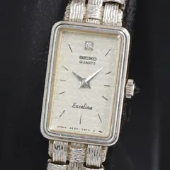 セイコー エクセリーヌ 腕時計 1E20-6220 白文字盤 レディース