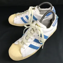 アディダス/adidas★La marque aux 3 bandes/スニーカー【7.5/25.5/ホワイト×ブルー】leather/sneakers/Shoes/trainers◆A-166