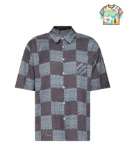 【今日WTO】Louis Vuitton 2025 Silk Blend チェッカードシャツ-ME74