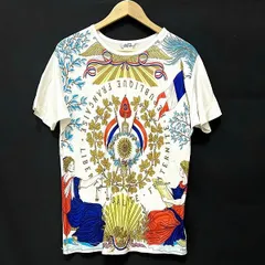 #spc エルメス HERMES Tシャツ XS 白系 マルチ ヴィンテージ 総柄 小さいサイズ メンズ [914357]のサムネイル