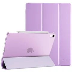 【迅速発送】ProCase iPad Air 11インチ M2 (2024) / iPad Air 第5世代 / 第4世代 ケース 軽量 スタンド 三つ折り フォリオ保護ケース 半透明バックカバー Apple Pencil 2対応 対応端末：iPad air