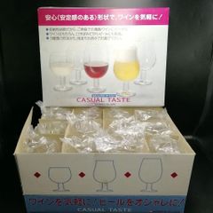 ADERIA　アデリア　石塚硝子　カジュアル　テイスト　ワイングラス　１２個セット   新品未使用