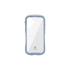 【 限定】iFace Reflection iPhone 16 ケース クリア 強化ガラス (ペールブルー)【エコPKG】【 iphone16 ケース アイフォン16 カバー スマホケース 透明 耐衝撃 ストラップホール付き クリアケース 】