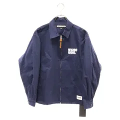 NEIGHBORHOOD (ネイバーフッド) 23AW ZIP WORK JACKET ロゴプリント ジップ ワークジャケット ネイビー 232TSNH-JKM07のサムネイル