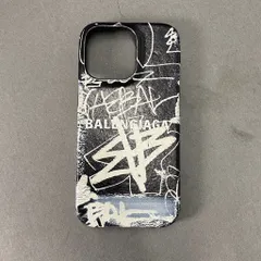 b8 BALENCIAGA バレンシアガ I Phone 13 Pro CASH スマホケース GRAFFITI ブラック グラフィックロゴ グラフィティのサムネイル
