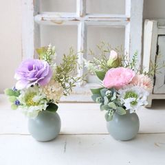 和モダンお供えアレンジメント　直送　枯れないお花　ご仏前　仏花　179