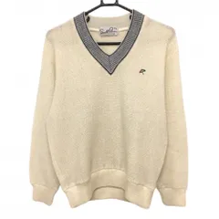 ★SALE価格★【美品】アーノルドパーマー セーター アイボリー Vネック レディース M ゴルフウェア Arnold Palmer