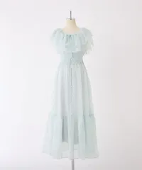 Nice claup 刺繡 ワンピース オフショルダー スナ系 量産型 地雷系 ロリータ