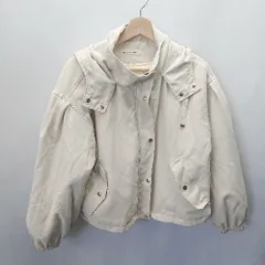 ◇ ◎ MAJESTIC LEGON マジェスティックレゴン カジュアル フード 長袖 ブルゾン サイズS ベージュ系 レディース E  【1405140037494】