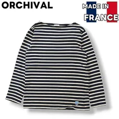 【定番】 オーシバル バスクシャツ コットンロード カットソー ボーダー柄 T ネイビーｘホワイト ♪