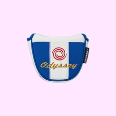 Color:ブルー/ホワイト オデッセイ(ODYSSEY) パター ヘッドカバー CASUAL MALLET BLU/WHT 24 (マレットタイプ) ブルー/ホワイト メンズ