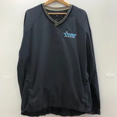 NIKE GOLF ナイキゴルフ ナイロンプルオーバー ナイロンジャケット Vネック ゴルフ  ベトナム製 メンズ XL ブラック