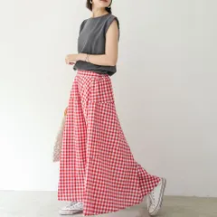 ☆ レッド ☆ Lサイズ ☆ スカート スカート ロング フレア ロングスカート フレアスカート ロング丈 ふんわり カジュアル ゆったり 体型カバー ボトムス かわいい 学生 OL 通勤 通学 大人