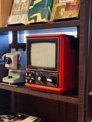 ナショナルパナカラ― レトロ感 リメイクカスタム ポータブルTV ゲーム