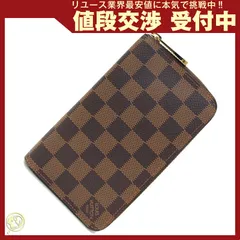  ルイヴィトン ラウンドファスナー財布 ダミエ 中古 