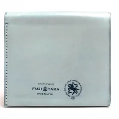フジタカ／FUJITAKA 財布 ウォレット メンズ 男性 男性用 レザー 革 本革 ライトブルー 水色  660614 Quartz クォーツ 純札 二つ折り財布 カード段4 小銭入れなし 札入れ 二つ折り