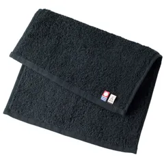 【人気商品】メンズ １枚 フェイスタオル 23×32 ハンドタオル 顔拭きタオル ちょうどいい 今治タオル [タバラット] (ブラック)