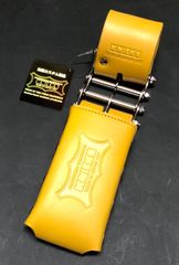 KNS-100LDX3 カスタムカラー　黄色　 ニックス　KNICKS  総ヌメ革　3連結チェーンタイプ 鳶レベルホルダー