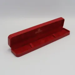 オメガ空箱外箱/ギャラ付 腕時計用 ベージュリボン レッド