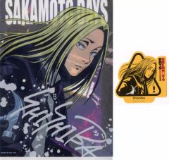 [중고] 상품 세트 신들회 A4 클리어 파일 스티커 세트 [이치 반 쿠지 SAKAMOTO DAYS vol.2] J상