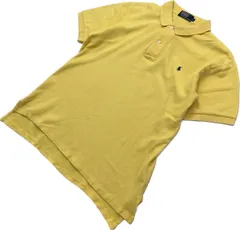 POLO RALPH LAUREN ☆ グッドカラー◎ 半袖 ポロシャツ イエロー L 春夏 アメカジ ストリート 大人カジュアル ポロラルフローレン■S2600