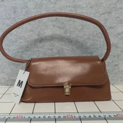 特価品　ショルダーバッグ　ブラウン　ゴールド　フォーマル　ワンハンドル　新品未使用　⑤