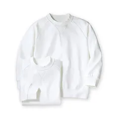 [ニッセン] アクティブシャツ・Tシャツ 丸首・長袖 体操服シャツ２枚組 白