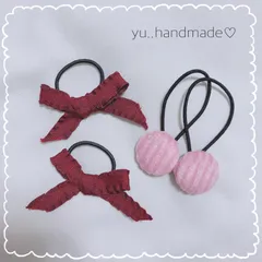 SET handmadeヘアゴム♥