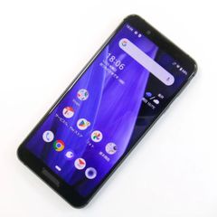【中古】 AQUOS sense3 SHV45 ブラック au SIMロック解除済