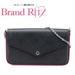  中古 ルイ ヴィトン エピ ポシェット フェリシー チェーン ショルダーバッグ M64579 ABランク ノワール ピンク レディース LOUIS VUITTON 【送料無料】【三田店】