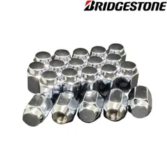 nyaブリヂストン中古タイヤ　ナット、ホイール付き BRIDGESTONE ブリヂストン製 2ピースショートナット ○メッキ