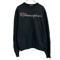 champion ロゴスウェット トレーナー チャンピオン M ブラック プルオーバー 古着卸 アメリカ仕入 a703-5304